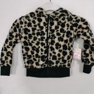 Leopard Print Fuzzy Jacket